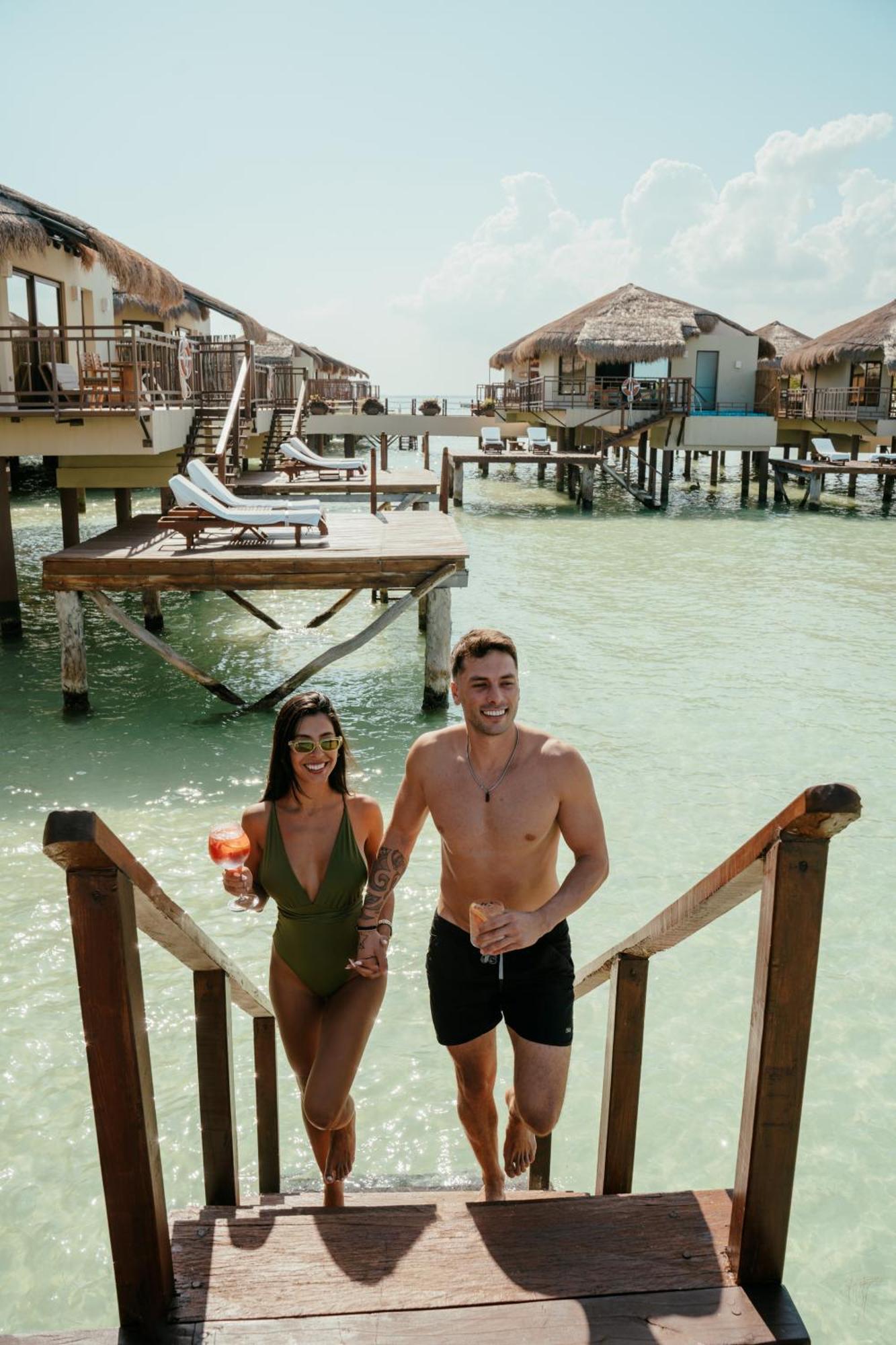 Palafitos Overwater Bungalows Catamaran, Cenote & More Inclusive (Adults Only) Плайя-дель-Кармен Екстер'єр фото